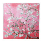 Azulejo De Cerâmica Van Gogh Almond Blossomo Azul Rosa<br><div class="desc">Artista: Vincent Van Gogh Título: Almond Blossoms alterou a cor em 2 doces4wordsDesigns Almond Blossomas,  Vincent Van Gogh,  Van Gogh,  impressionismo,  clássico,  arte,  trabalho de arte,  flores,  floral,  rosa,  azul</div>