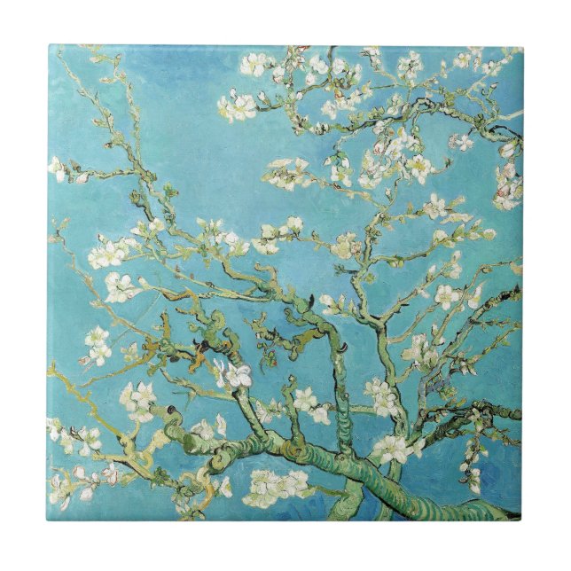 Azulejo De Cerâmica Van Gogh Almond Blossoms (Frente)