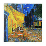 Azulejo De Cerâmica Van Gogh - Cafe Terrace<br><div class="desc">Vincent Van Gogh trabalho de arte,  Café Terrace.</div>
