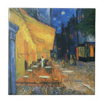 Azulejo De Cerâmica Van Gogh famoso pintura Café Terrace à Noite<br><div class="desc">Van Gogh Cafe Terrace em azulejo noturno de cerâmica</div>