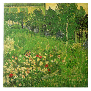 Azulejo De Cerâmica Van Gogh - O Jardim de Daubigny,