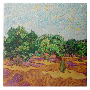 Azulejo De Cerâmica Van Gogh - Oliveiras,