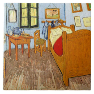 Azulejo De Cerâmica Van Gogh: Quarto de Vincent em Arles, 1889