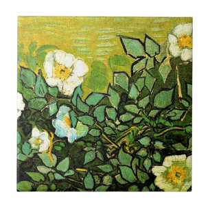 Azulejo De Cerâmica Van Gogh - Rosas selvagens