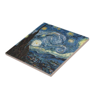 Azulejo De Cerâmica Van Gogh Starry Night