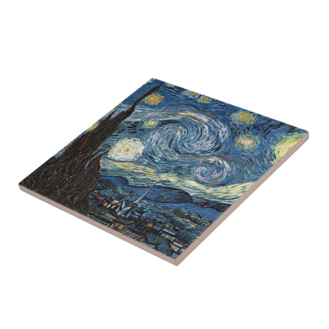 Azulejo De Cerâmica Van Gogh Starry Night (Lateral)