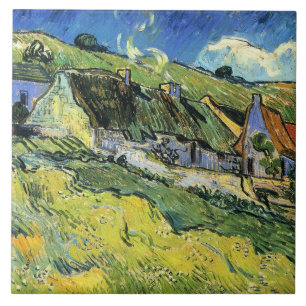 Azulejo De Cerâmica Van Gogh - Um Grupo de Casas