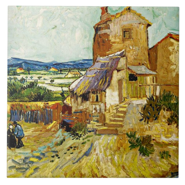 Azulejo De Cerâmica VanGogh - The Old Mill (Frente)