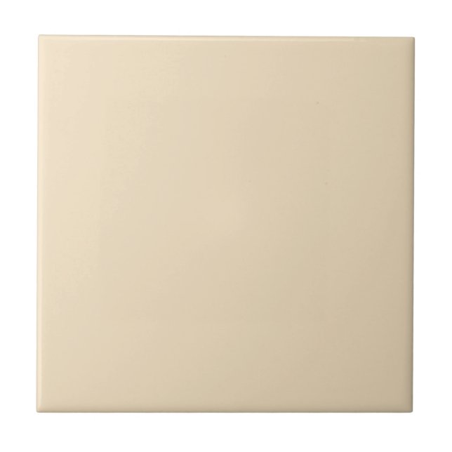 Azulejo De Cerâmica Vanilla Beige Solid Color (Frente)