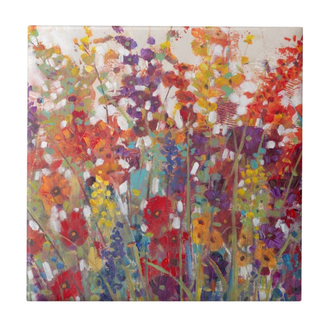 Azulejo De Cerâmica Variedade de Flores (Frente)