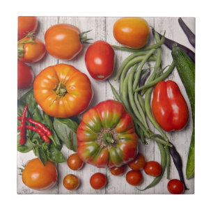 Azulejo De Cerâmica Vegetais e Colheita de Plantas