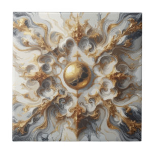 Azulejo De Cerâmica Veias ouros de Opulência Calacata Dourada Marble