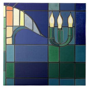 Azulejo De Cerâmica Velas Charles Rennie Mackintosh - Lado Direito