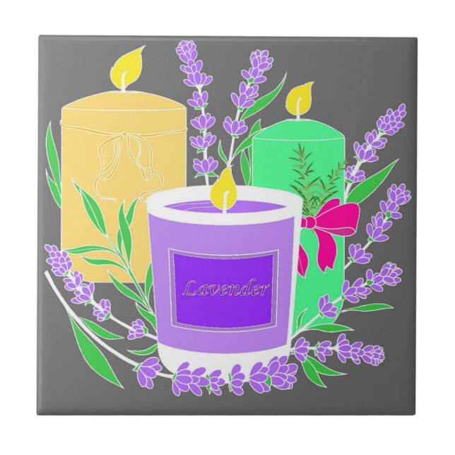 Azulejo De Cerâmica Velas perfumadas (Frente)