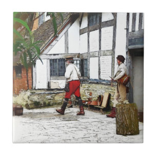 AZULEJO DE CERÂMICA VELHA INGLATERRA