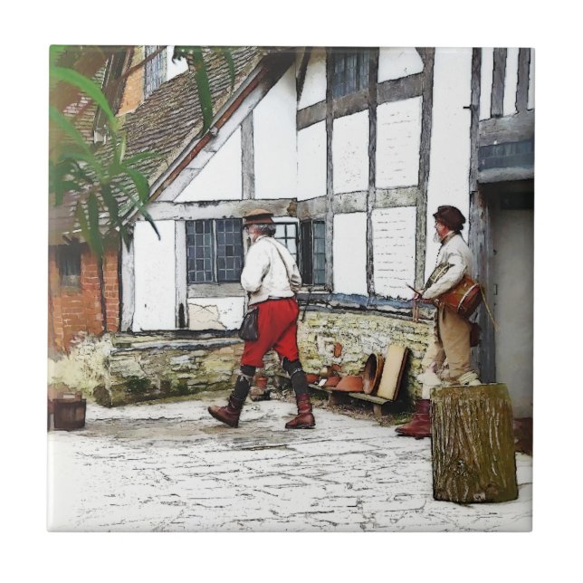 AZULEJO DE CERÂMICA  VELHA INGLATERRA (Frente)