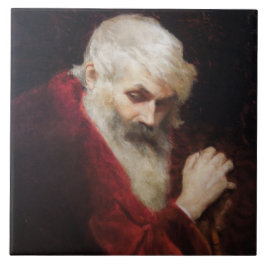 Azulejo De Cerâmica Velho Casaco vermelho (Papai Noel) (Natal)