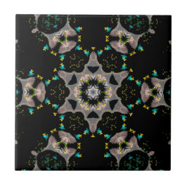 Azulejo De Cerâmica Velvet Night Kaleidoscope