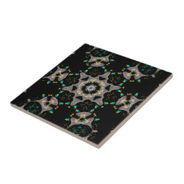 Azulejo De Cerâmica Velvet Night Kaleidoscope