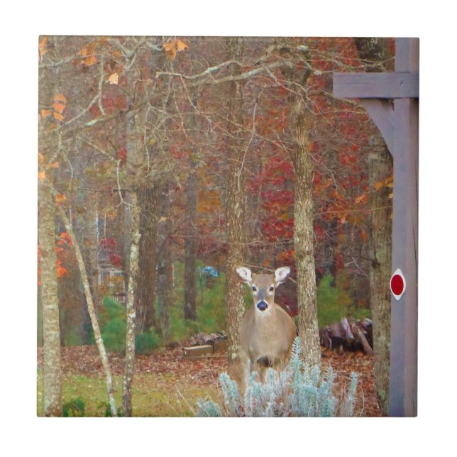 Azulejo De Cerâmica Vendedor de Natal (Frente)