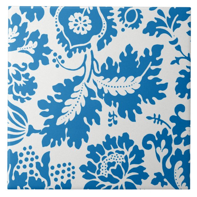 Azulejo De Cerâmica Venetian Pattern (por William Morris) (Frente)