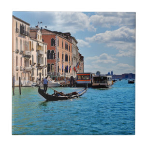 Azulejo De Cerâmica Veneza Gondolas Itália Europa