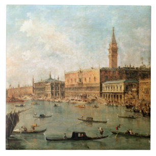 Azulejo De Cerâmica Veneza: O palácio e o Molo do Doge dos vagabundos