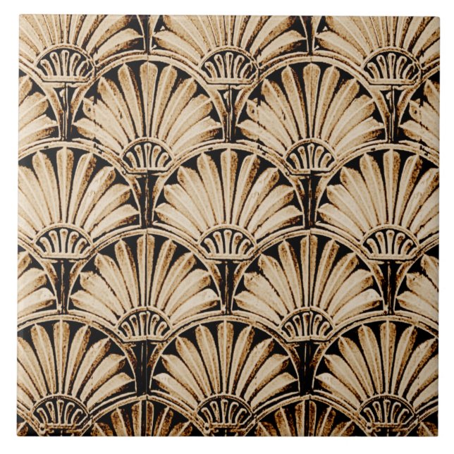 AZULEJO DE CERÂMICA  VENTILADORES DA ART DECO (Frente)