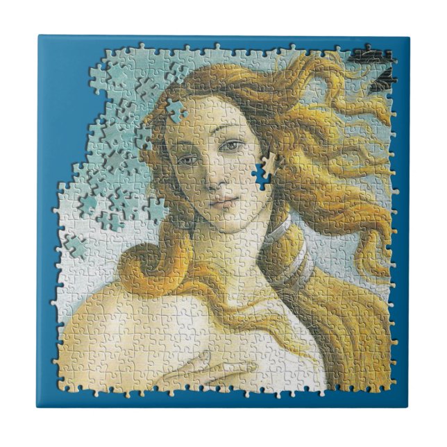 Azulejo De Cerâmica Venus Botticelli quebra-cabeça (Frente)