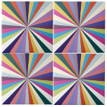 Azulejo De Cerâmica Verão de Raios Multicoloridos<br><div class="desc">Raios coloridos</div>