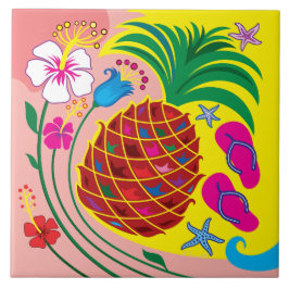Azulejo De Cerâmica Verão Tropical de Abacate