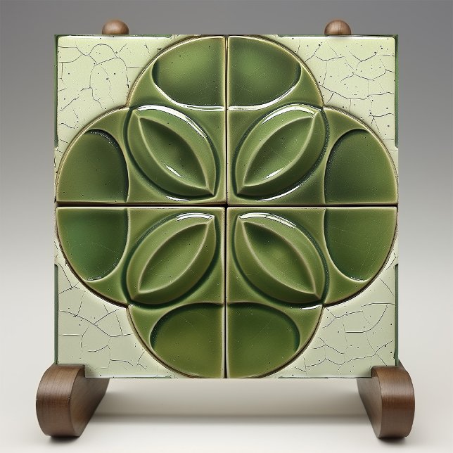 Azulejo de cerâmica Verdant Droplet Faux 3D (Criador carregado)