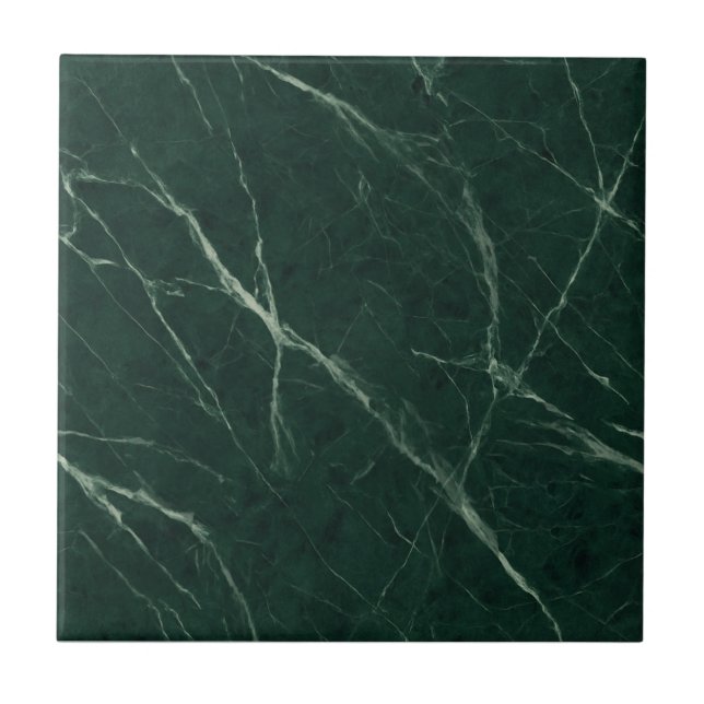 Azulejo De Cerâmica Verde Alpi Marble Look - Rich Green Sem Olhos (Frente)