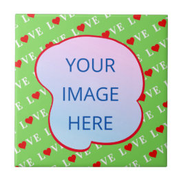 AZULEJO DE CERÂMICA VERDE LIMÃO LOVE