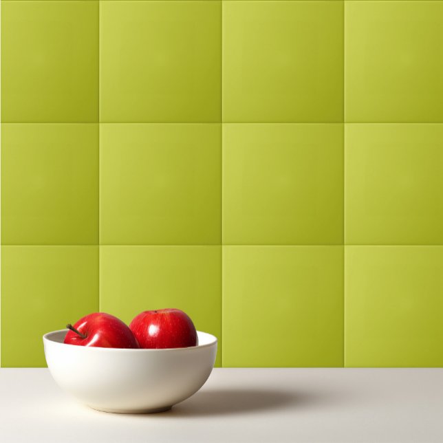 Azulejo De Cerâmica Verde sólido wasabi (Criador carregado)