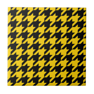 Azulejo De Cerâmica Verificação de som preto amarelo