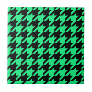 Azulejo De Cerâmica Verificação de Unooth Preto Verde