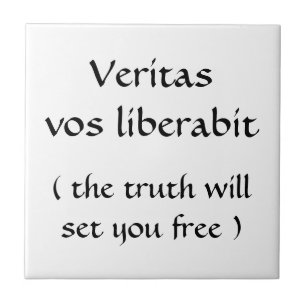 Azulejo De Cerâmica Veritas vos liberabit-azulejo