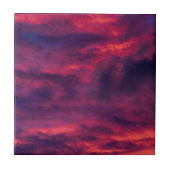 Azulejo De Cerâmica vermelho augural (Frente)