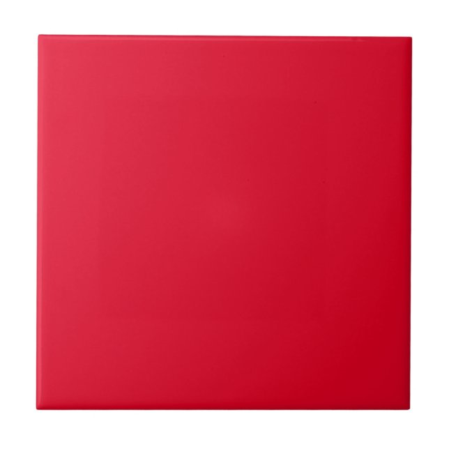 Azulejo De Cerâmica Vermelho Cádmio Cor Sólida (Frente)