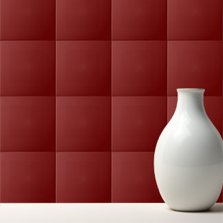 Azulejo De Cerâmica Vermelho de cereja sólida