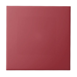 Azulejo De Cerâmica Vermelho Escarlate Pesado / Cor Sólida Carmesim Te