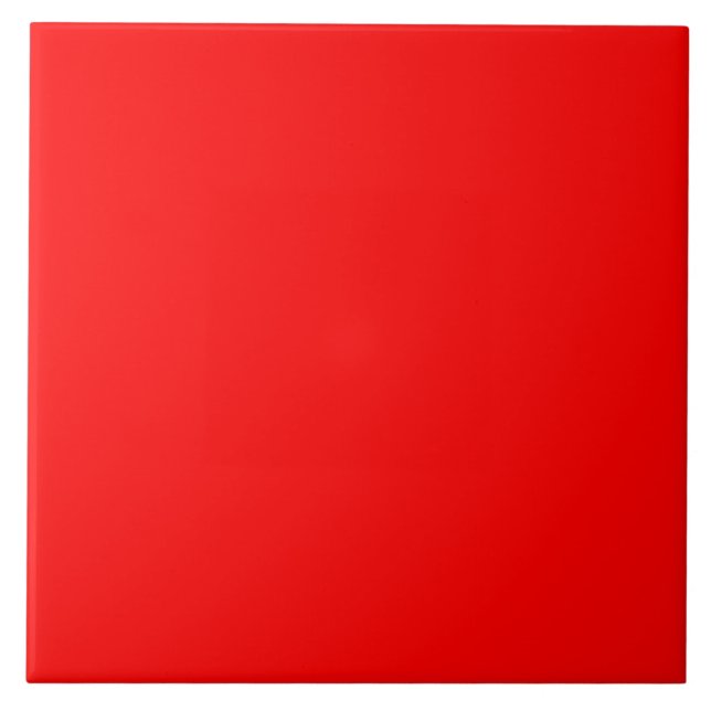 Azulejo De Cerâmica Vermelho Grande (Frente)