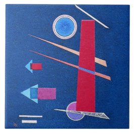 Azulejo De Cerâmica Vermelho poderoso - Kandinsky