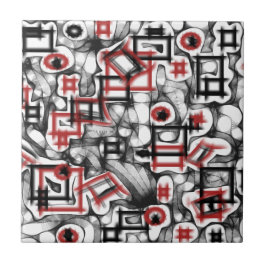 Azulejo De Cerâmica Vermelho por toda a parte