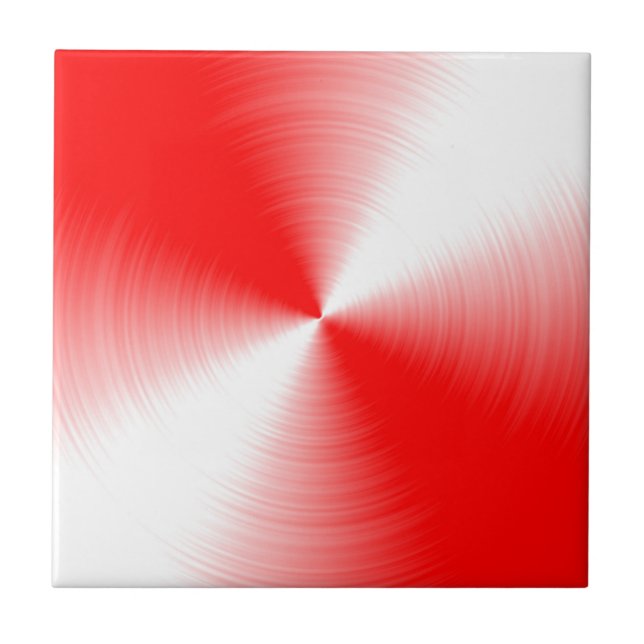 Azulejo De Cerâmica Vermelho Radiante (Frente)