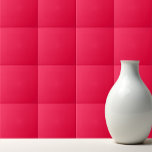 Azulejo De Cerâmica Vermelho-rosa americano sólido<br><div class="desc">Design rosa vermelho americano de cor sólida.</div>