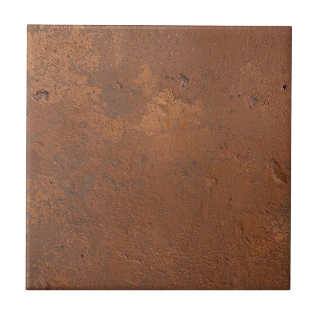 Azulejo De Cerâmica Vermelho terracota simples rústico (Frente)