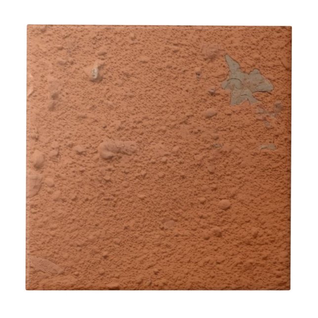 Azulejo De Cerâmica Vermelho terracota simples rústico  (Frente)