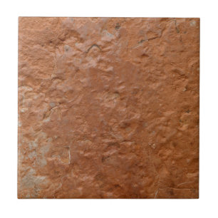 Azulejo De Cerâmica Vermelho terracota simples rústico